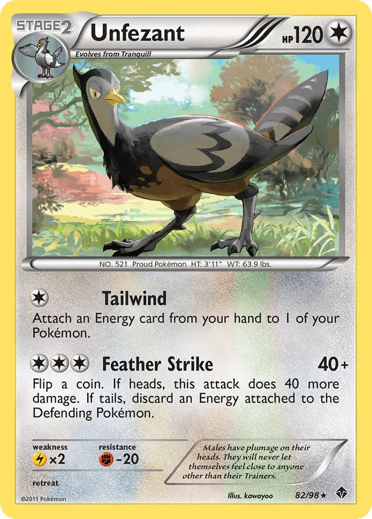 Unfezant (82/98) [Black & White: Emerging Powers]