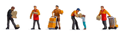Noch 15069 HO Scale Parcel Delivery Service with Accessories -- pkg(6)