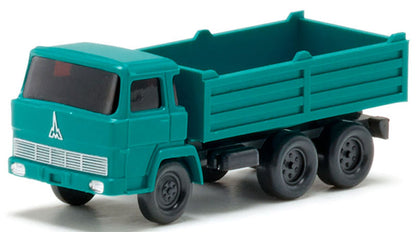 Wiking 094510 1/160 1965-76 Magirus Flatbed Dump Truck, Water Blue