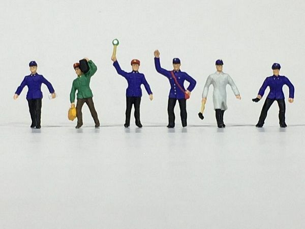 Preiser 10010 HO Scale Working People Railroad Personnel pkg(6)