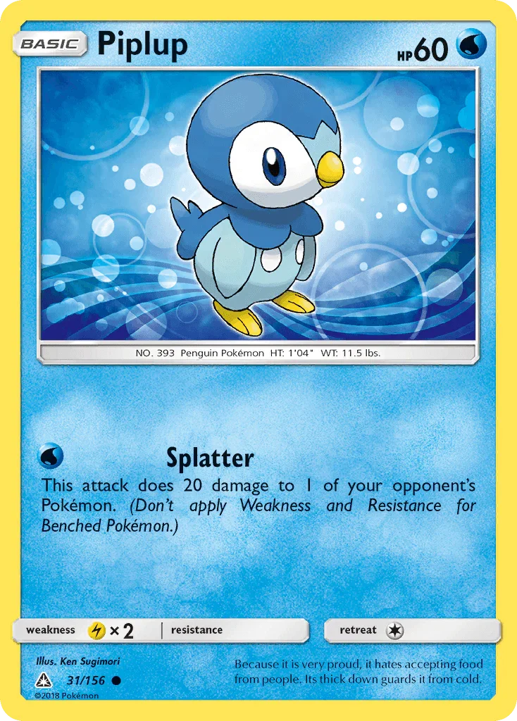 Piplup (31/156) [Sun & Moon: Ultra Prism]