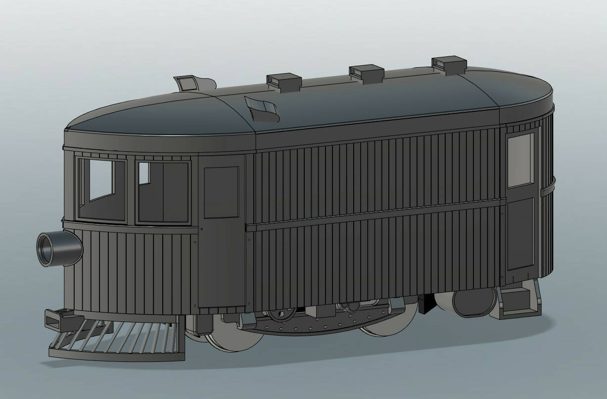 SJP-BS02 21-foot McKeen railcar
