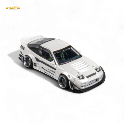 MicroTurbo Nissan 180SX Pandem Rocket Bunny White 1:64