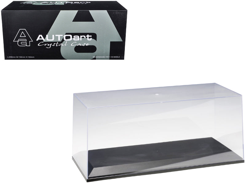 Collectible Display Show Case for 1/18-1/24 Scale Model Cars with Black Plastic Base by Autoart  free shipping USA