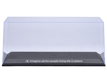 Collectible Display Show Case with Black Plastic Base and Green "LBWK" Logo for 1/18-1/24 Scale Model Cars by Autoart
