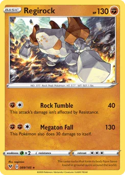 Regirock (089/185) [Sword & Shield: Vivid Voltage]