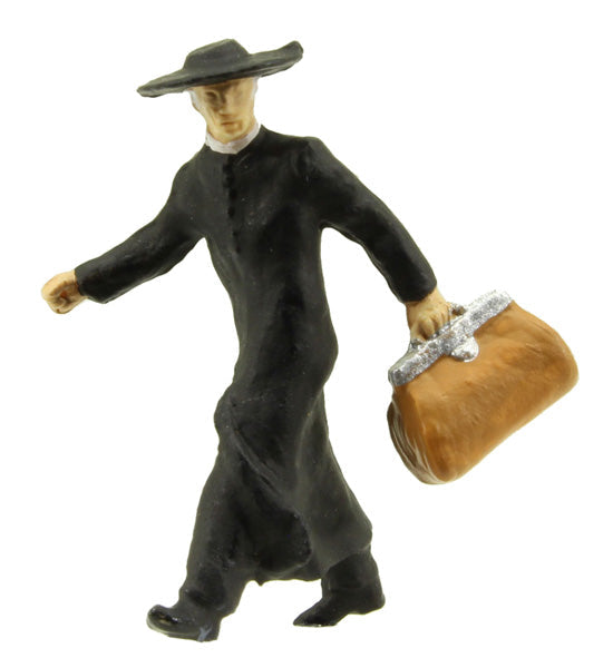 Preiser 28015 HO Scale Priest in a Hurry Figure