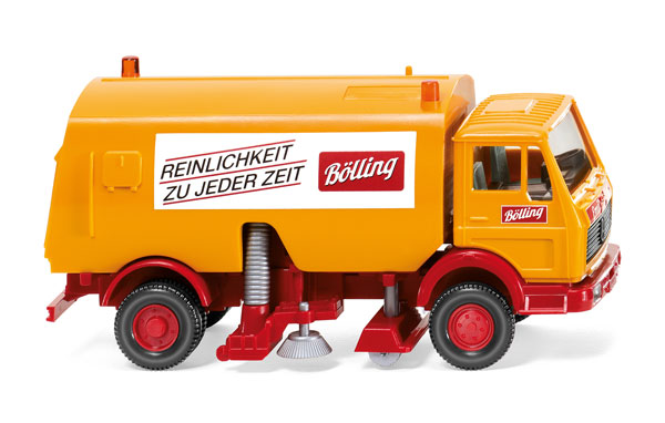 Wiking 064205 1/87 1973 Mercedes-Benz Street Sweeper, Bolling