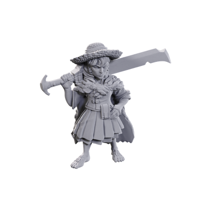 Pathfinder: Deep Cuts - Female Halfling Magus Low-Level