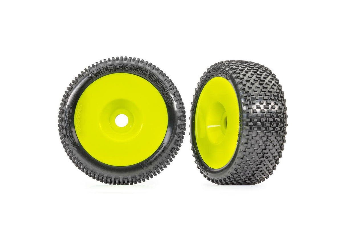 Traxxas 9074-YLW Tires & Wheels Yellow Response Pro 3.0" Jato 4x4 Electric