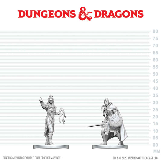 D&D: Nolzur's Marvelous Unpainted Miniatures - Drow Elite Warrior & Drow Priestess of Lolth