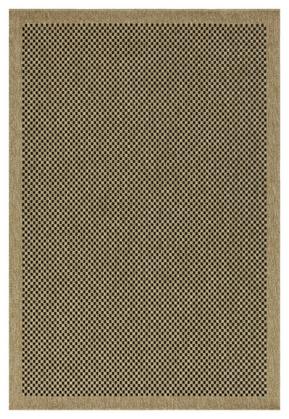 Earth - Indoor / Outdoor Area Rug Polypropylene - Jute / Black by Couch.com