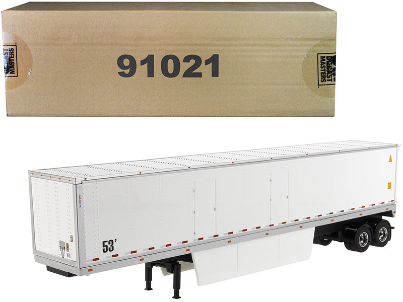 53' Dry Cargo Van Trailer White "Transport Series" 1/50 Diecast Model by Diecast Masters  free shipping USA