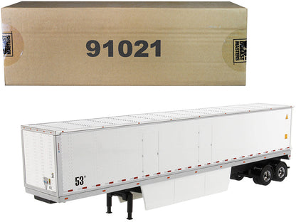 53' Dry Cargo Van Trailer White "Transport Series" 1/50 Diecast Model by Diecast Masters  free shipping USA