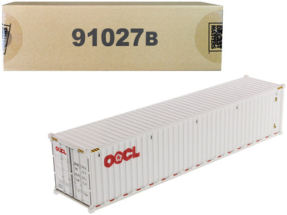 40' Dry Goods Sea Container "OOCL" White "Transport Series" 1/50 Model by Diecast Masters  free shipping USA