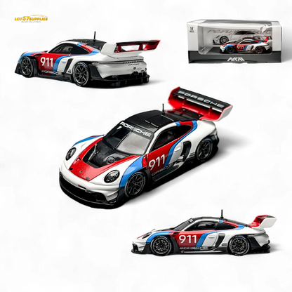 HKM Model Porsche 911 GT3 Rennsport White 1:64