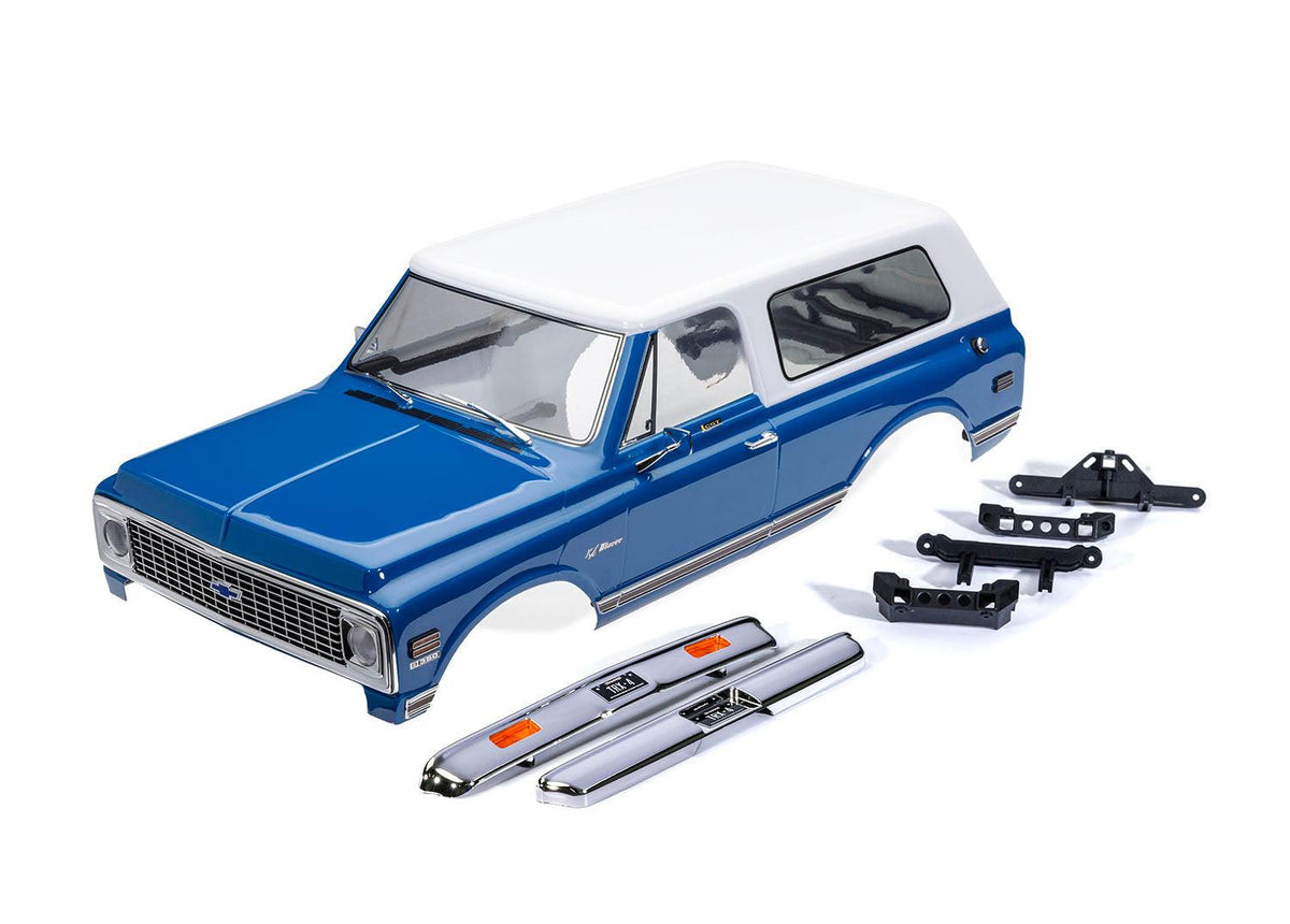 Traxxas 9130-BLWT TRX-4 1972 Chevrolet Blazer Blue & White Clipless Body