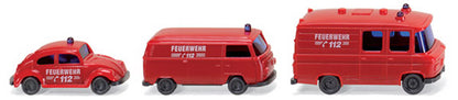 Wiking 093449 1/160 Fire Service Vehicle Set