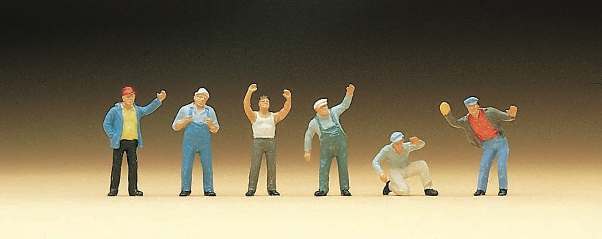 Preiser 79036 N Scale Truckers Standing Figure Set