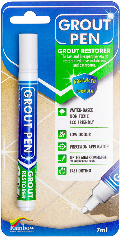 Grout Pen Beige Tile Paint Marker: Waterproof Tile Grout Colorant and Sealer Pen _mktp44 by Js House