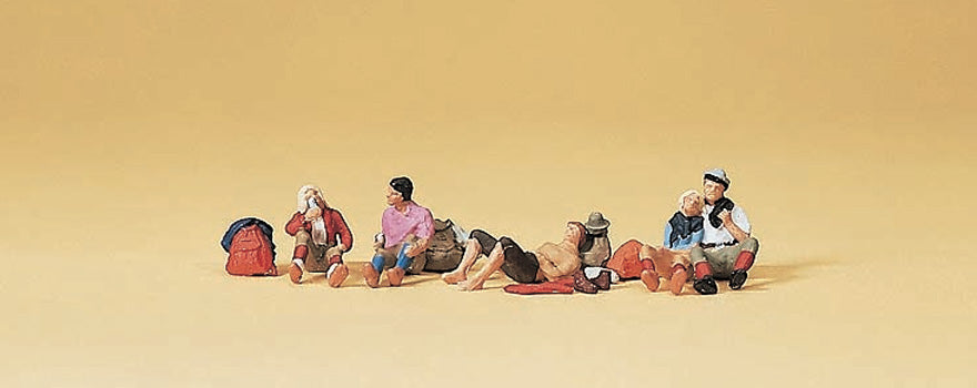 Preiser 79159 N Scale Resting Wanderers Figure Set