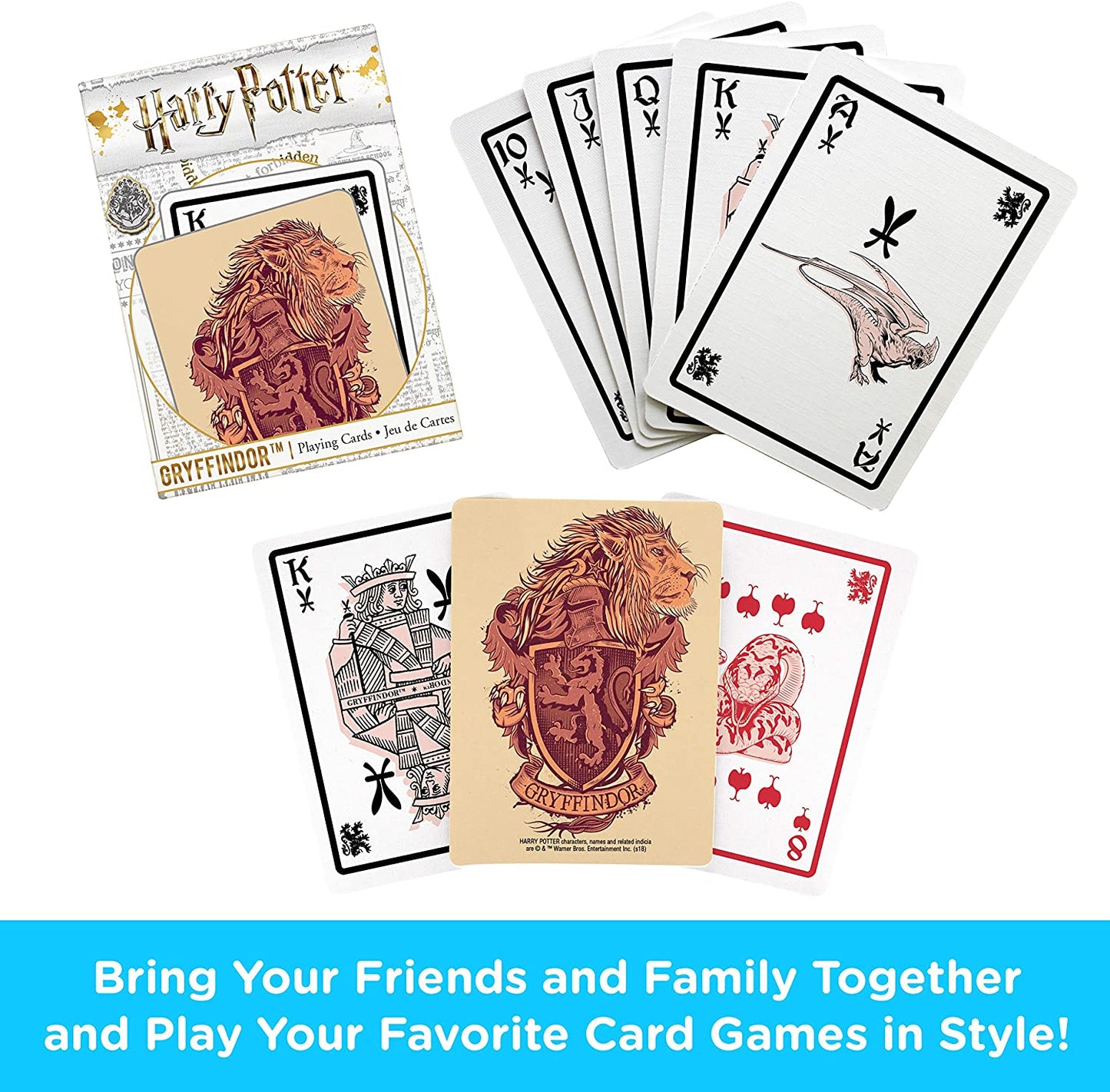 Aquarius Playing Cards: Harry Potter - Gryffindor