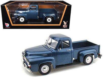 1953 Ford F-100 Pickup Dark Blue 1/18 Diecast Model Car by Road Signature  free shipping USA