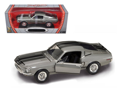 1968 Shelby GT 500KR Silver 1/18 Diecast Model Car by Road Signature  free shipping USA