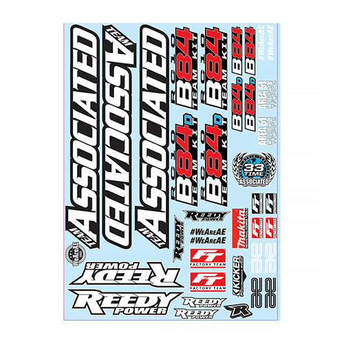 Team Associated ASC92553 RC10B84 Decal Sheet