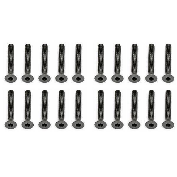 Associated 25204 Flat Head Hex Screw M3x16mm (20) RC8.2 ProLite Rival RC10B5 SC8