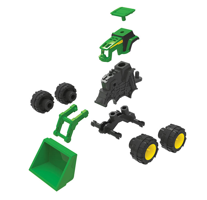 Ertl 47425 John Deere Buildable Barn Play Set, Monster Treads