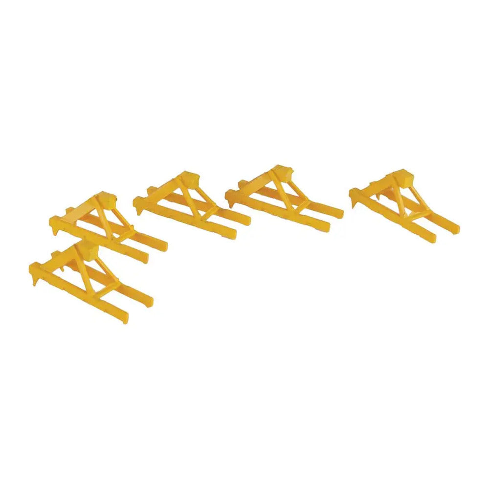Walthers Cornerstone 933-2602 N Track Bumpers - Yellow pkg(5)