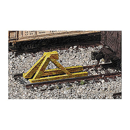 Walthers Cornerstone 933-2602 N Track Bumpers - Yellow pkg(5)