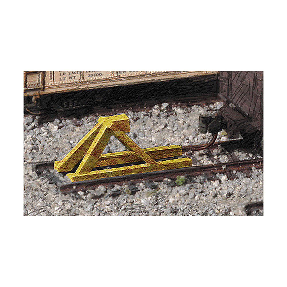 Walthers Cornerstone 933-2602 N Track Bumpers - Yellow pkg(5)