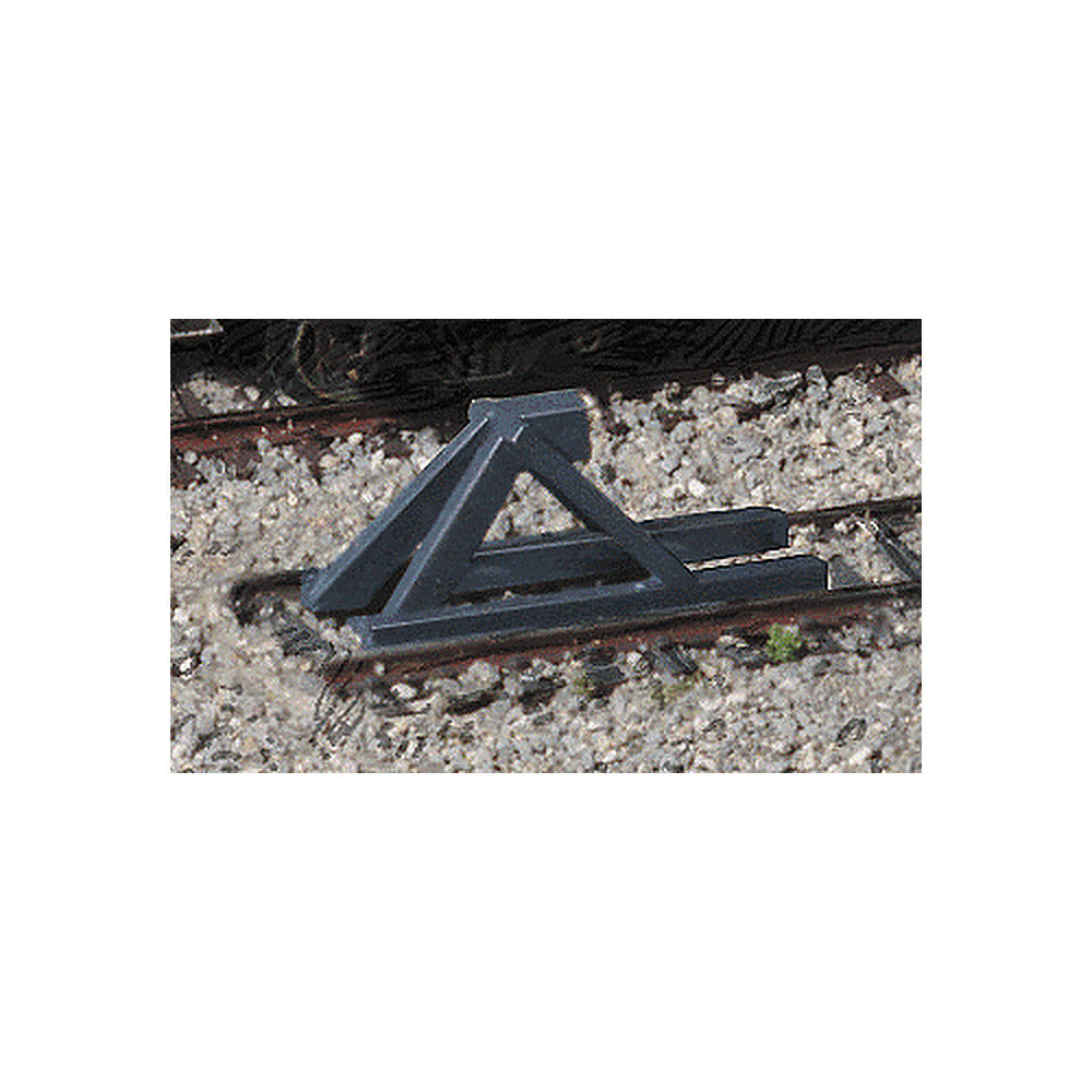 Walthers Cornerstone 2605 N Scale Track Bumper Dark Gray