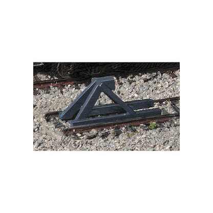 Walthers Cornerstone 2605 N Scale Track Bumper Dark Gray