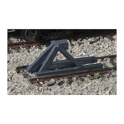 Walthers Cornerstone 2605 N Scale Track Bumper Dark Gray