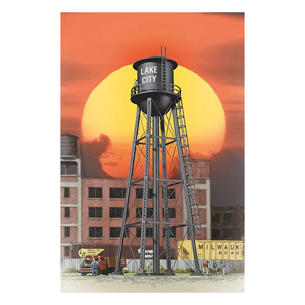 Walthers Cornerstone 2825 HO Scale City Water Tower Black