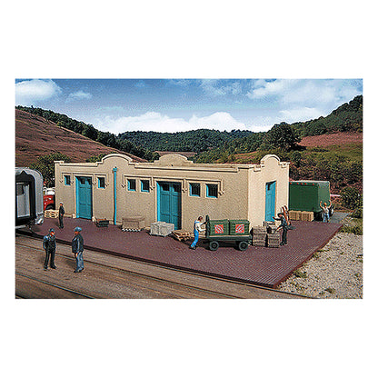 Walthers Cornerstone 933-2921 HO Mission-Style Freight House Kit