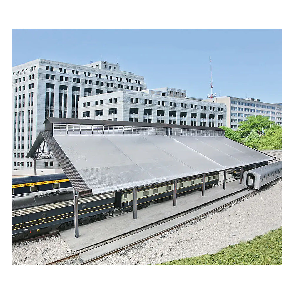 Walthers Cornerstone 933-2984 HO Train Shed with Clear Roof Kit