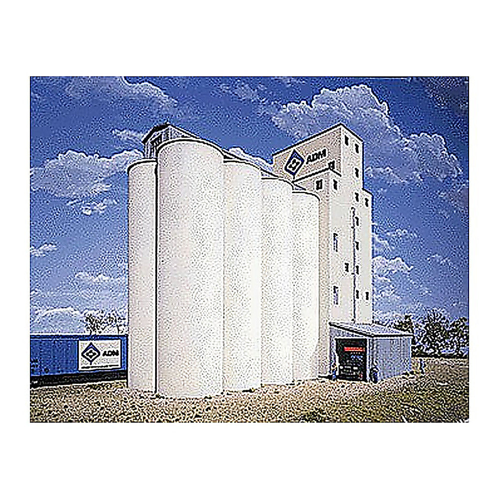 Walthers Cornerstone 3023 HO Scale Elevator Add-On Silos Kit