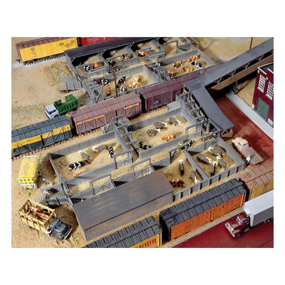 Walthers Cornerstone 933-3047 HO Stock Yards - 2 Pens Kit