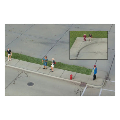 Walthers Cornerstone 933-3187 HO Concrete Curbs & Sidewalks Kit