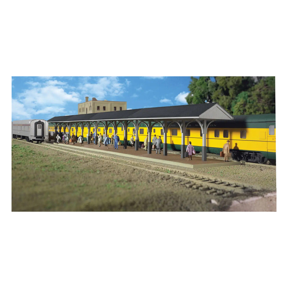 Walthers Cornerstone 3188 HO Wood Station Shed and Platform Kit