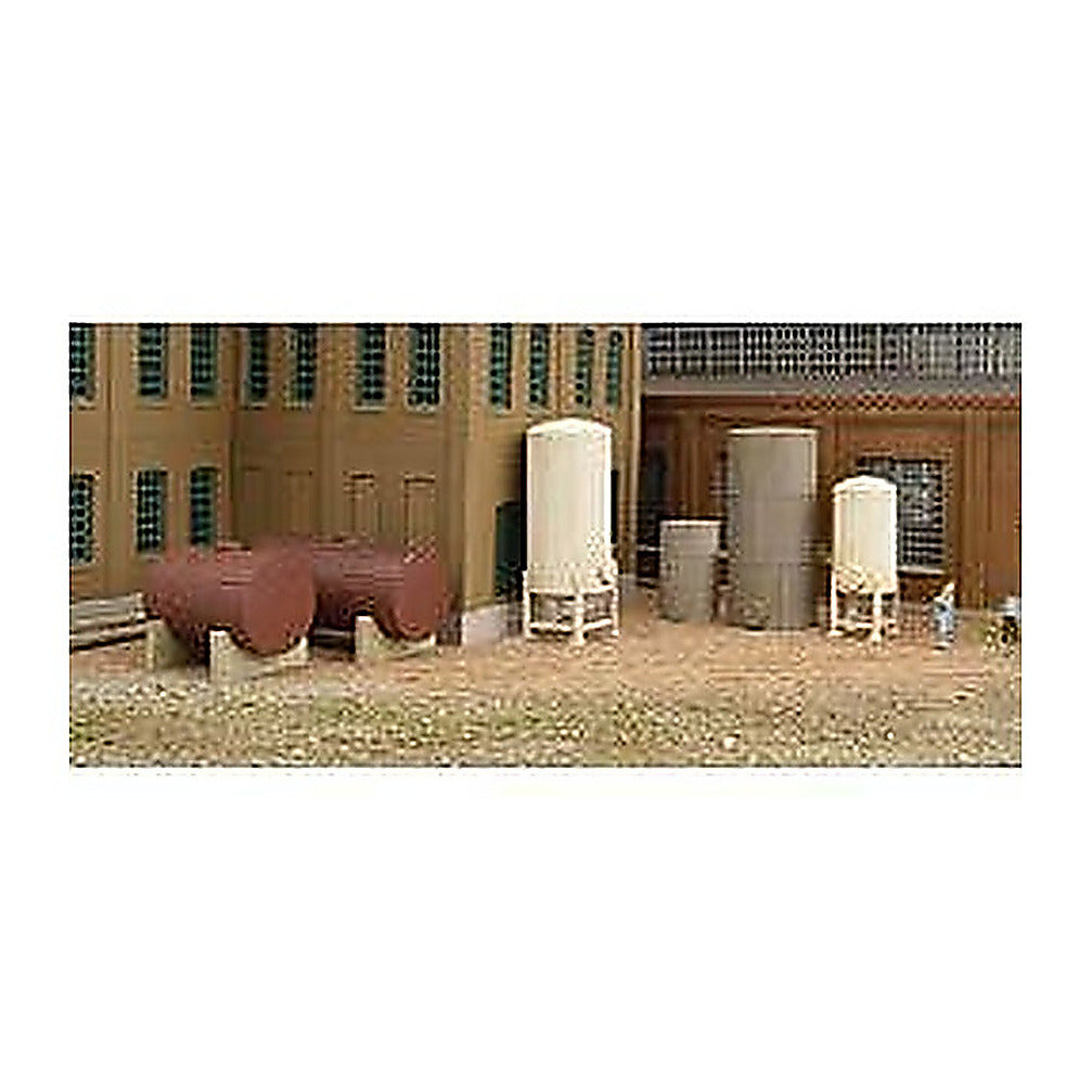 Walthers Cornerstone 933-3265 N Storage Tanks Kit pkg(6)