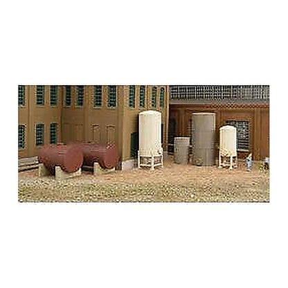 Walthers Cornerstone 933-3265 N Storage Tanks Kit pkg(6)