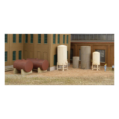 Walthers Cornerstone 933-3265 N Storage Tanks Kit pkg(6)