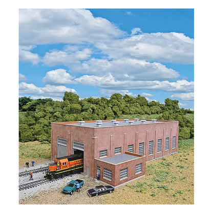 Walthers Cornerstone 933-3266 N Two-Stall 130' Brick Diesel House Kit