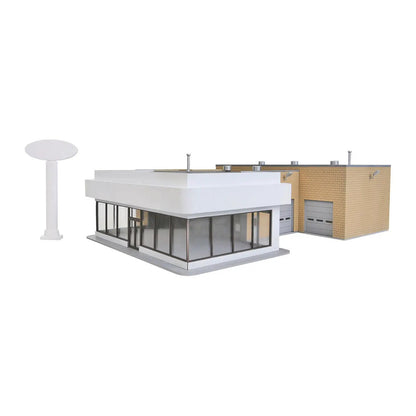 Walthers Cornerstone 3483 HO Wayne Bros Ford Dealership Kit