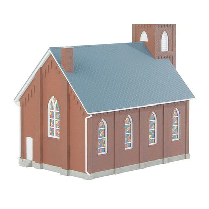 Walthers Cornerstone 3496 HO Brick Church Kit